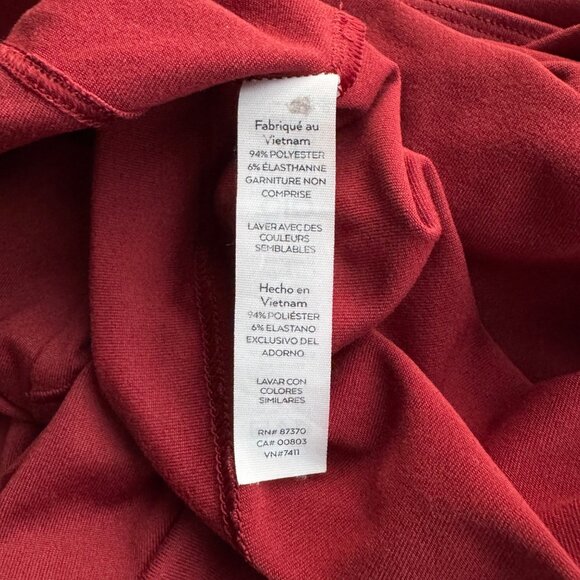 ALO YOGA Alosoft Hooded Runner Top Womens M Medium Cranberry Long Sleeve Hoodie - Picture 9 of 13